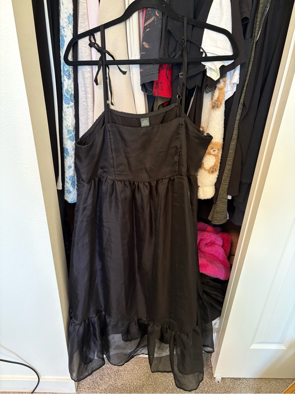 Satin maxi dress